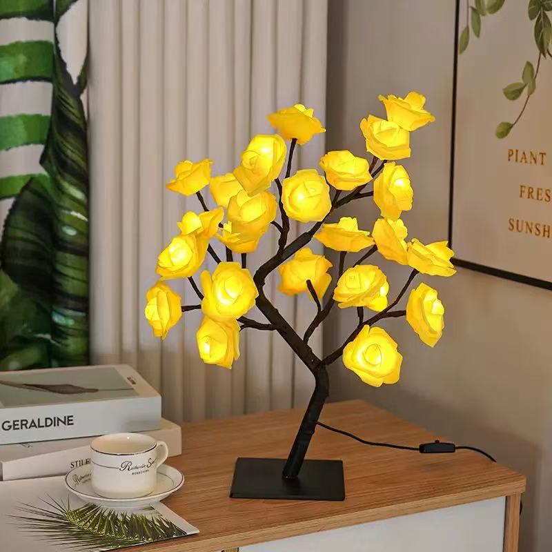 LED Rose Tree Table Lamp