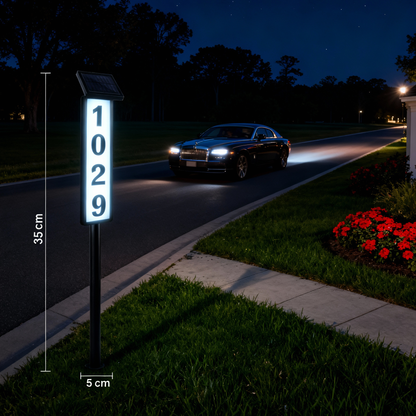 Solar Powered Address Plate