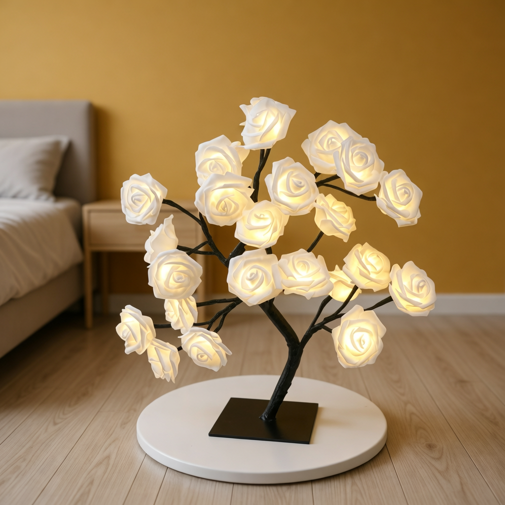 LED Rose Tree Table Lamp