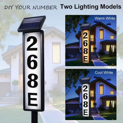 Solar Powered Address Plate