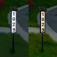 Solar Powered Address Plate