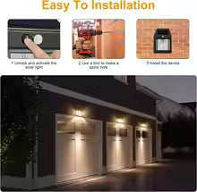 Solar Motion Sensor Wall Light